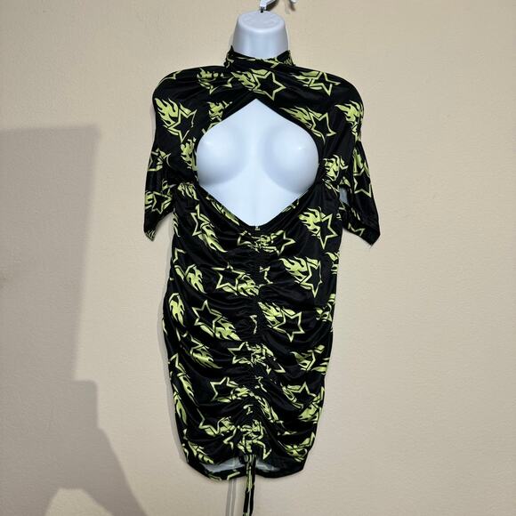 clubexx | nwt ruched cut out women's festival rave mini dress sz XXL - Picture 3 of 5